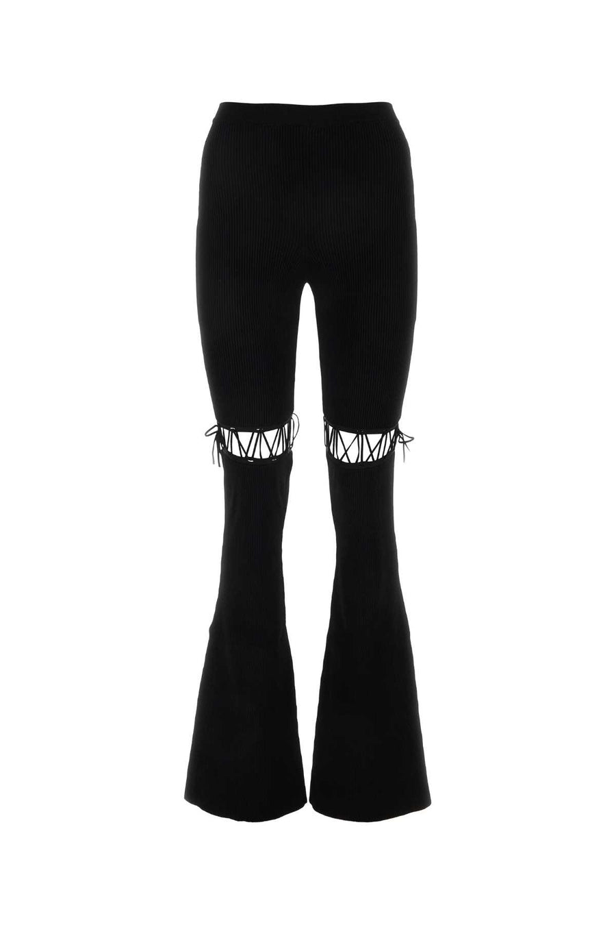 Nensi Dojaka 82% Viscose leggings in black