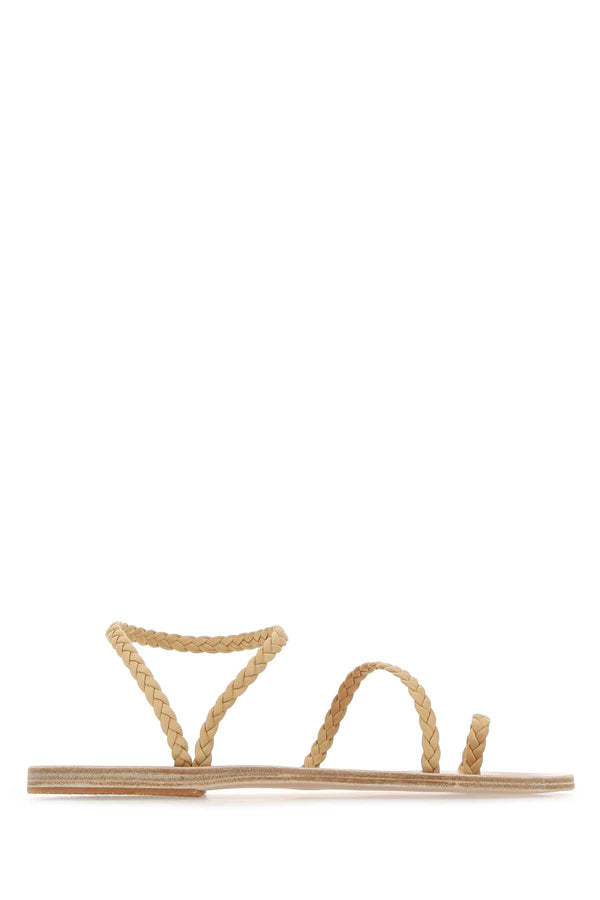 Ancient Greek Exterior: 100% Nappa leather sandals in beige