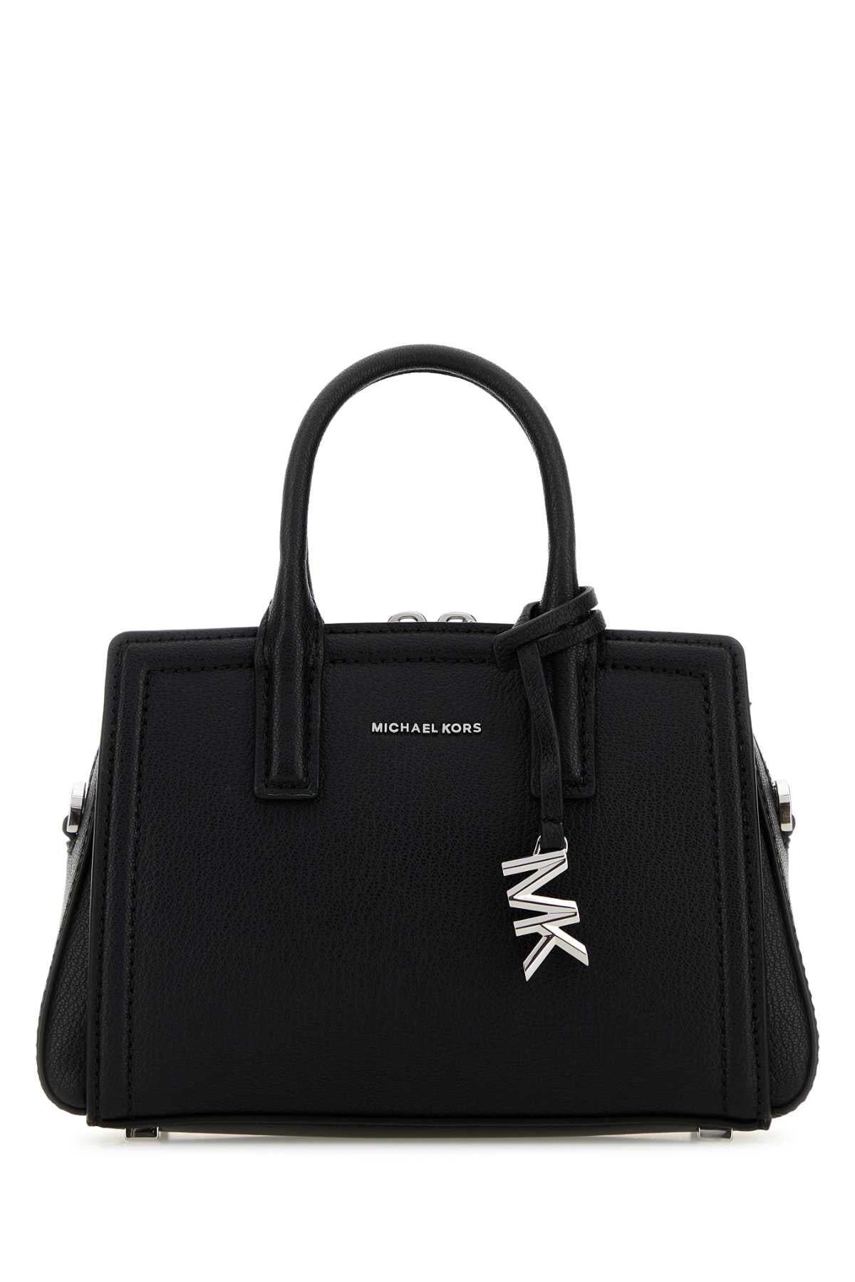 Black Leather Laila Handbag Cow Borse A Mano