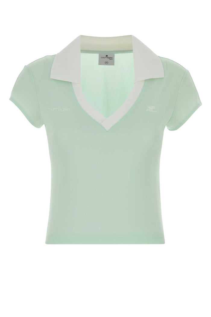 126jpo057js0195 B216 Lightmintheritagewhite Main Fabric:polyester Polo
