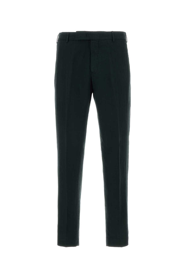 Pt Torino 59% Lyocell trousers in black