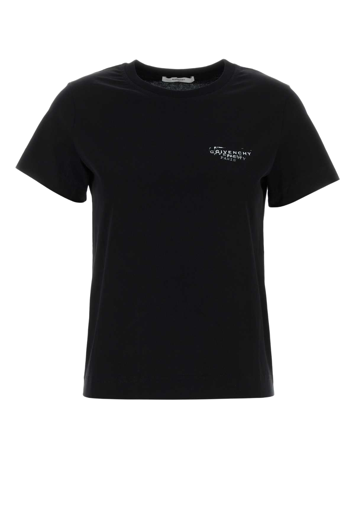 Black Cotton T-Shirt Exterior: Coton