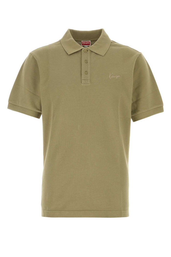 Khaki Exterior: Cotton Polo
