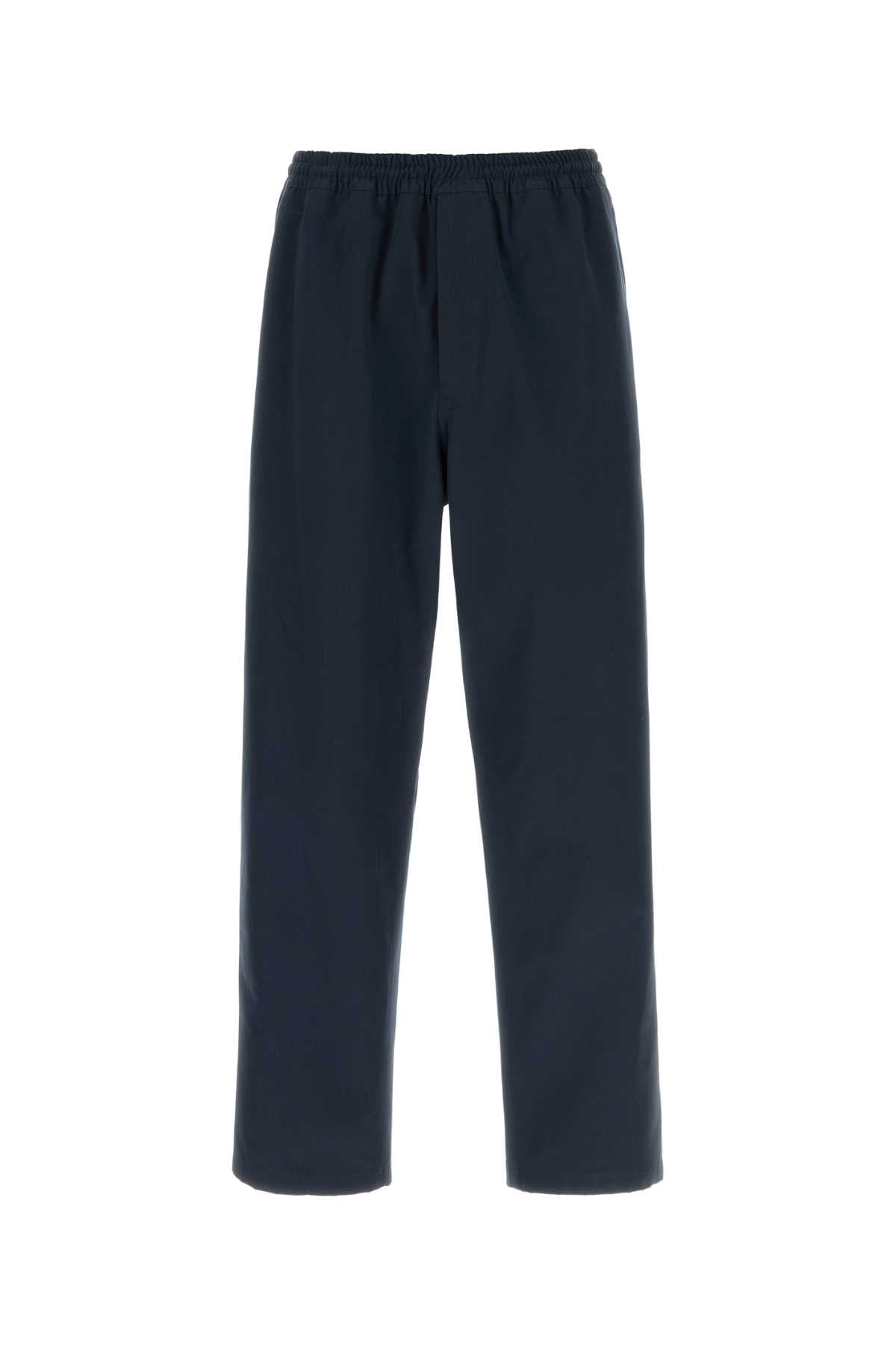 Navy Blue Cotton Pant Bleu Pantaloni