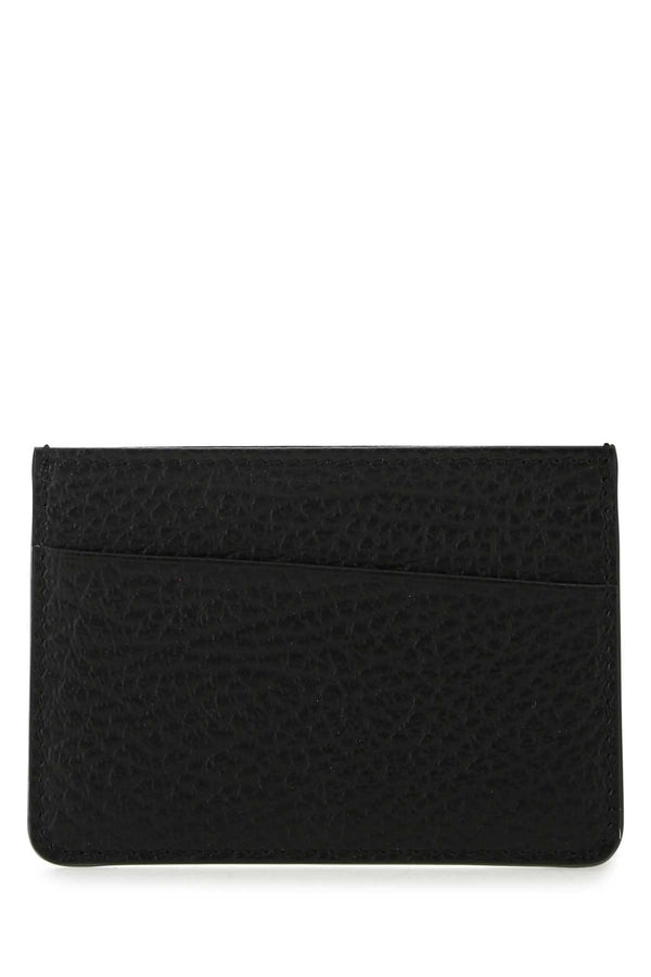 Maison Margiela Holder 100% cowhide leather card case in black