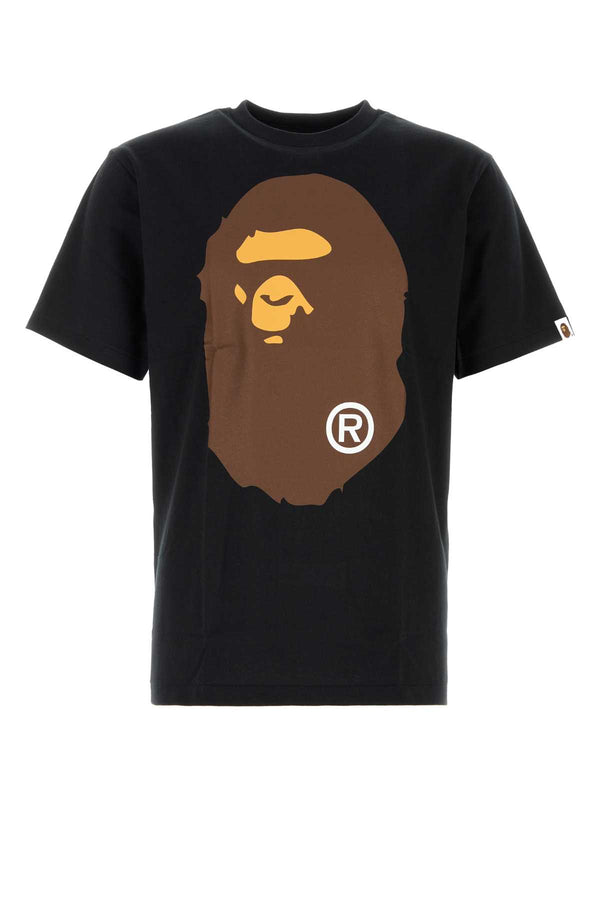 Bape Head 100% Cotton t-shirt in black