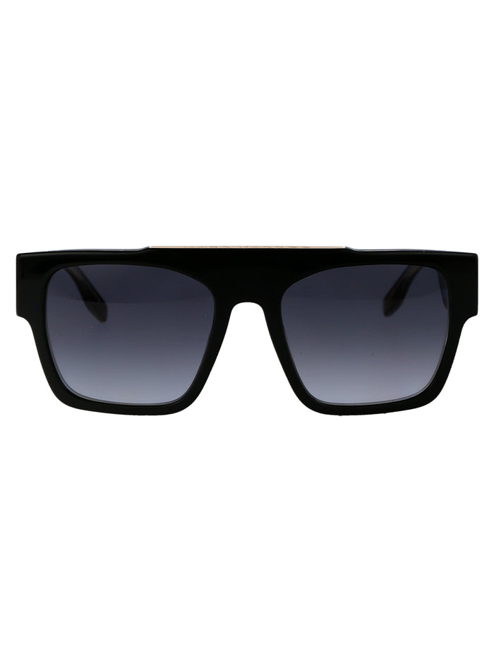 Black Pattern Grey Acetate Sunglasses