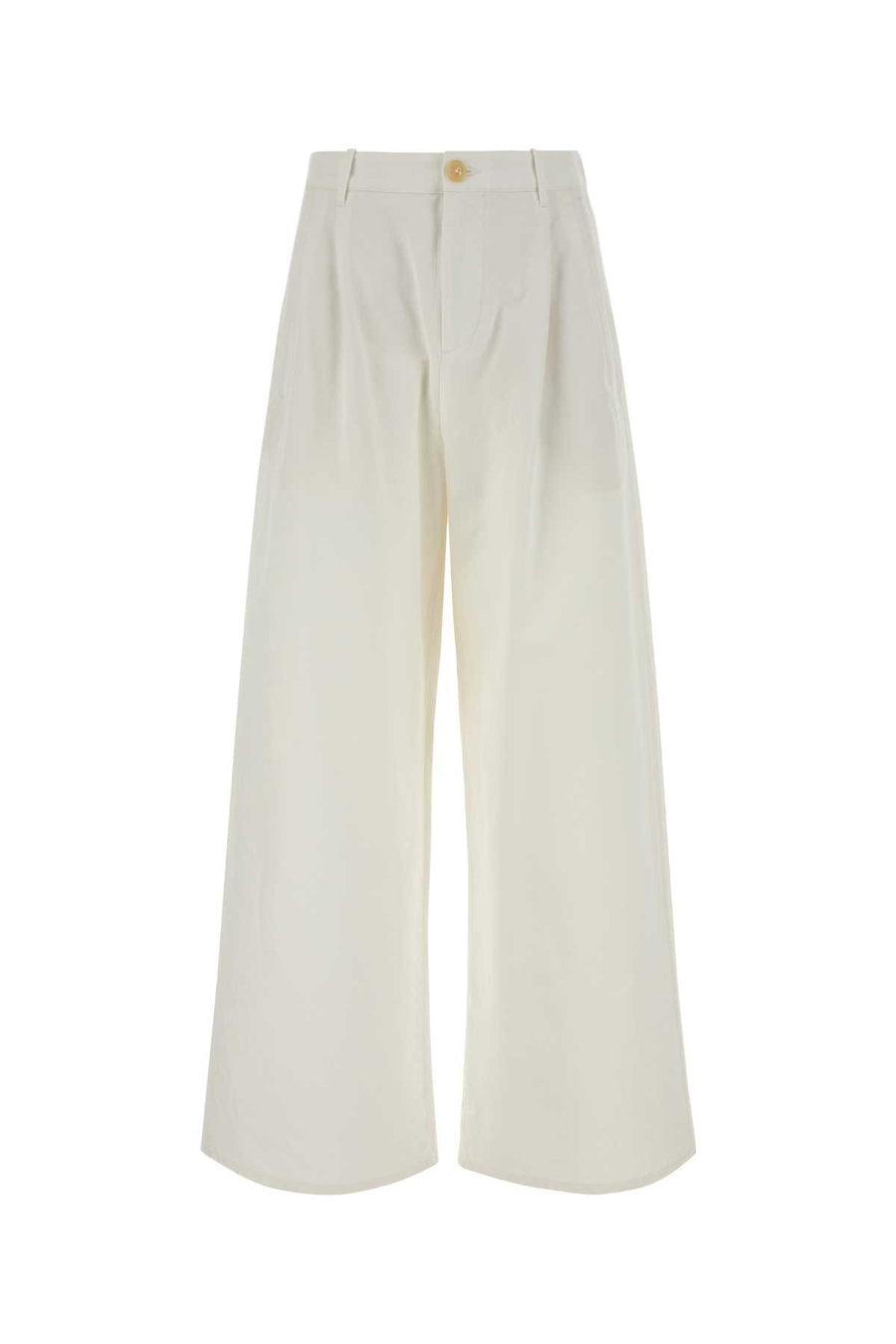 Jil Sander 100% Cotton trousers in beige