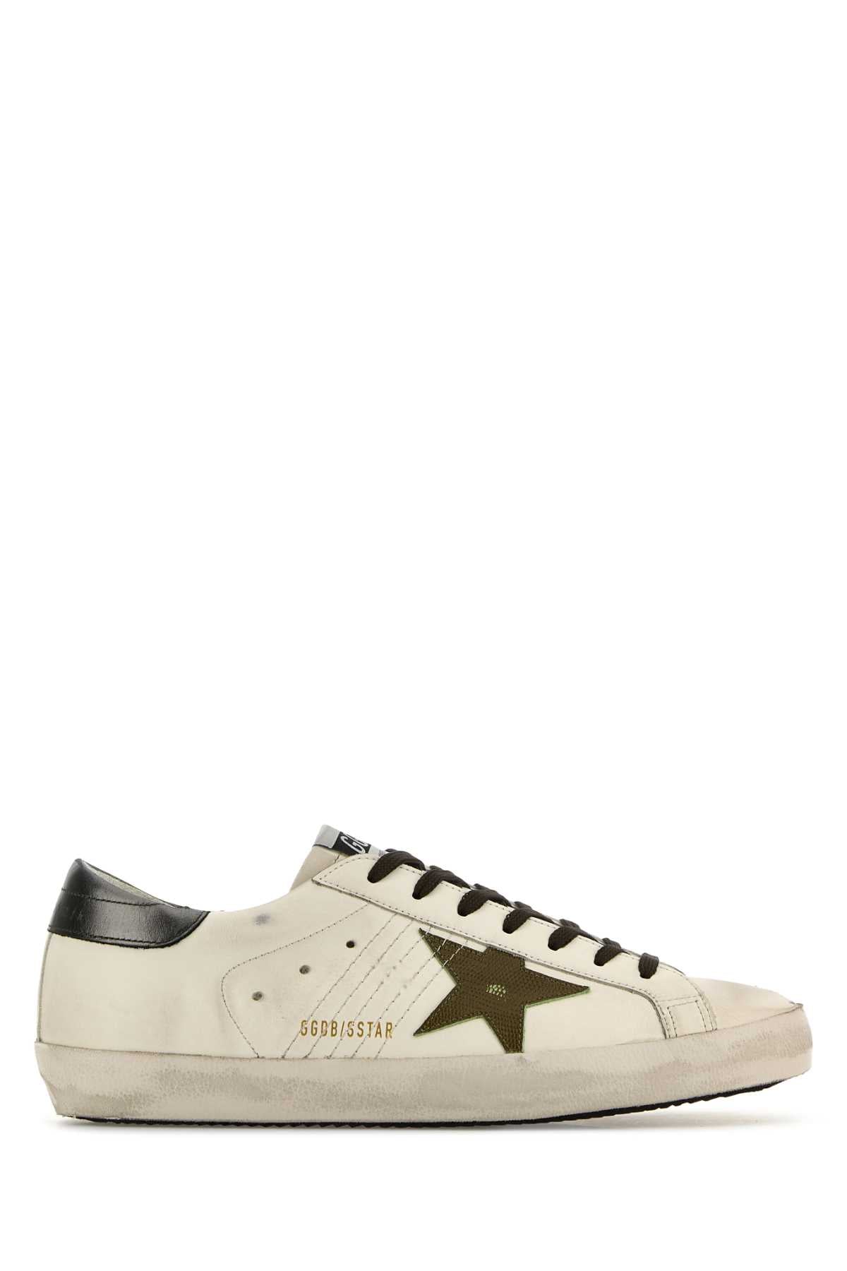Whitegreenantarcite83112 Cow Leather Sneaker