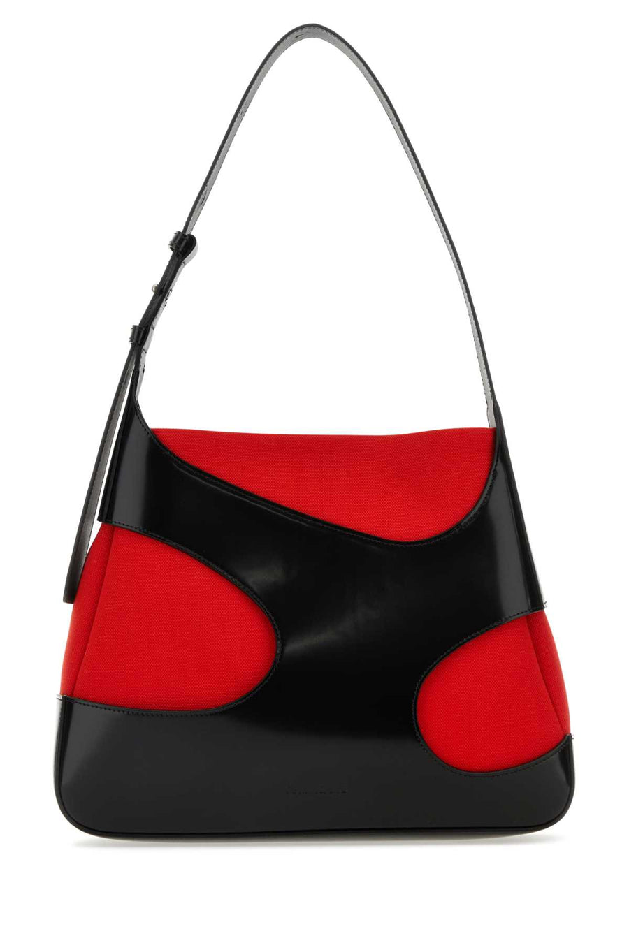 Ferragamo Nerofred Exterior: 100% Calf shoulder bag in black