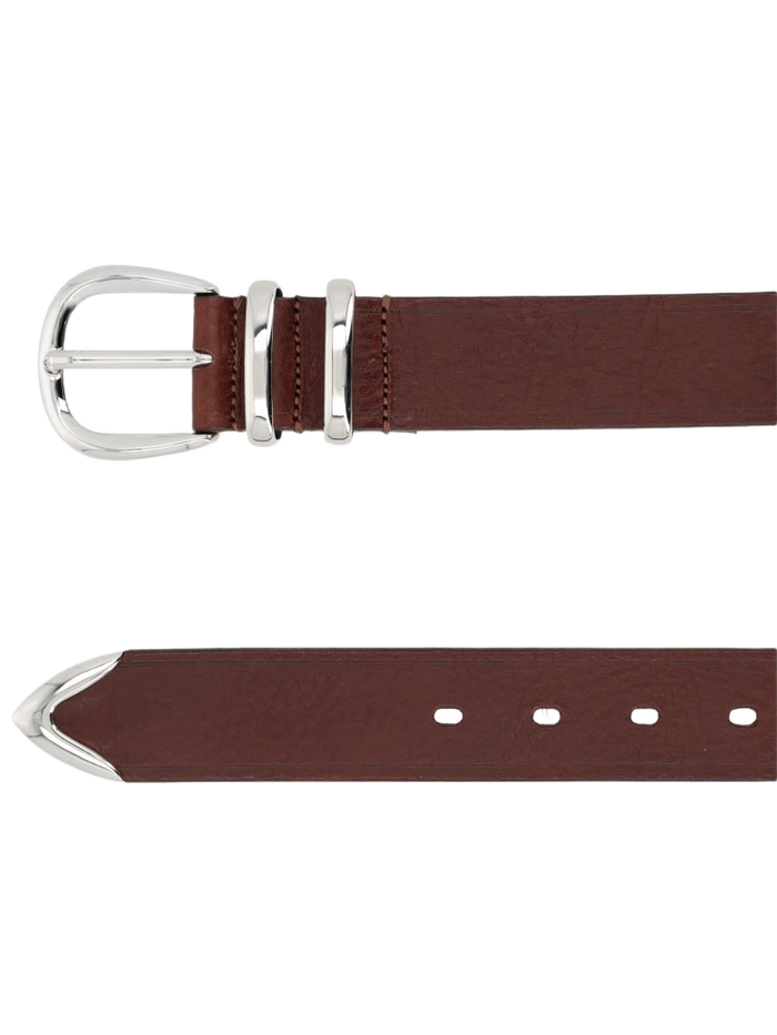 Tip End Belt Brown Leather