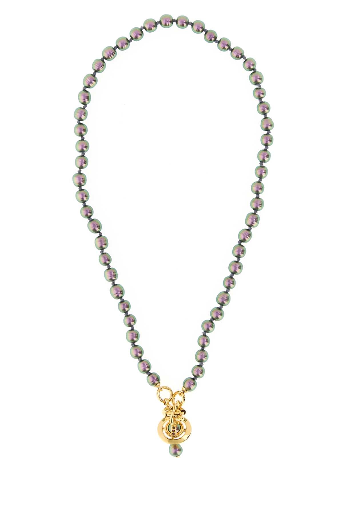 Goldvitrailmediumcrystalpurplep Collane
