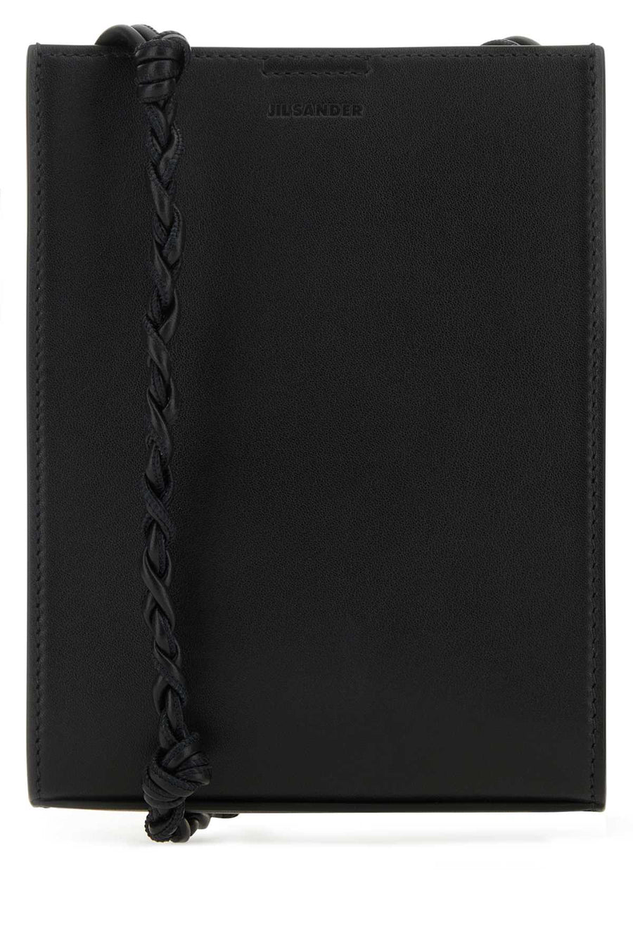 Jil Sander 100% Bovine Leather clutch in black