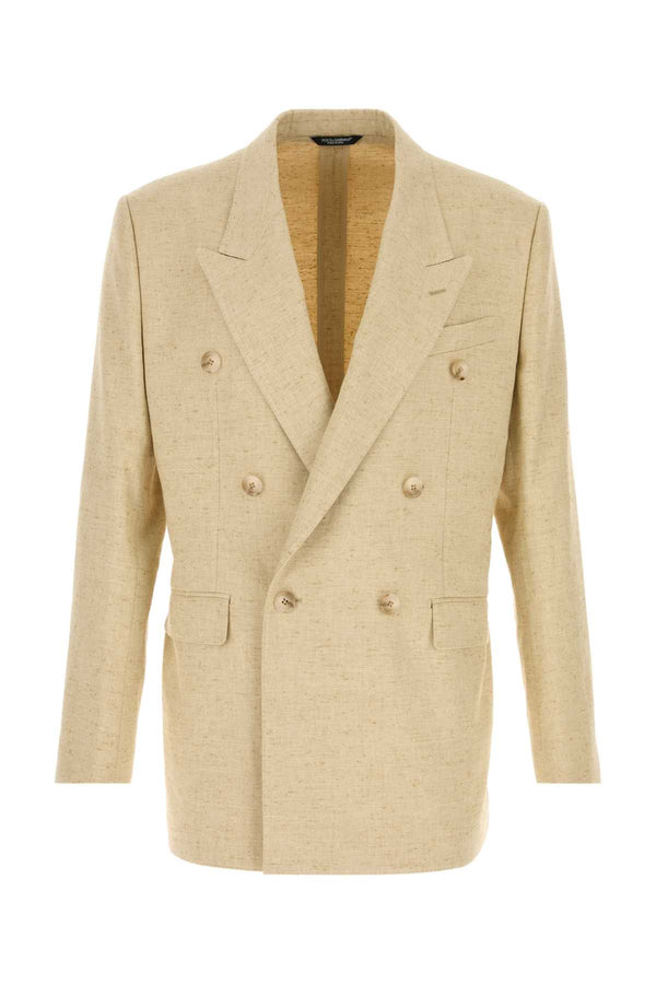 Dolce & Gabbana 50% Hemp blazer in beige