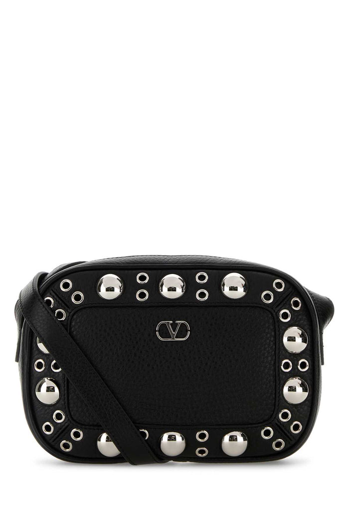 Black Leather Nellcãte Crossbody Bag Nero Borse A Mano