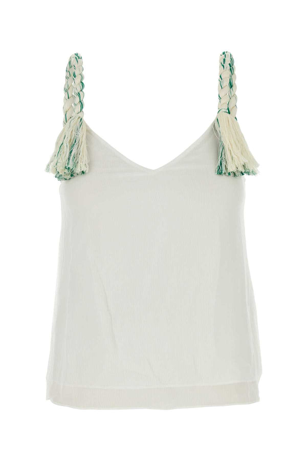 JW Anderson Strap Exterior: 100% Viscose tank top in white