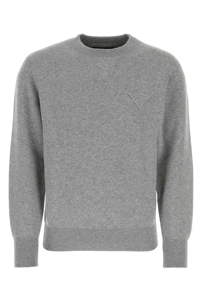 Prada Cashmere Blend Sweater — Gray