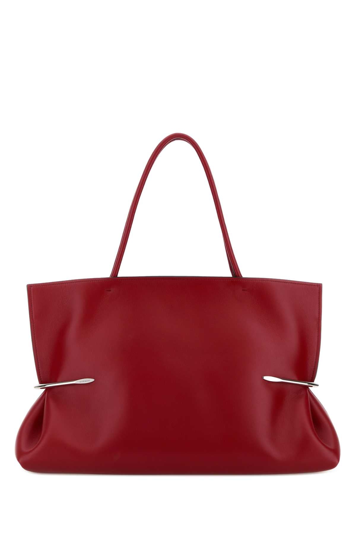 Red Leather East West Shoulder Bag Equestrianred Borse A Mano