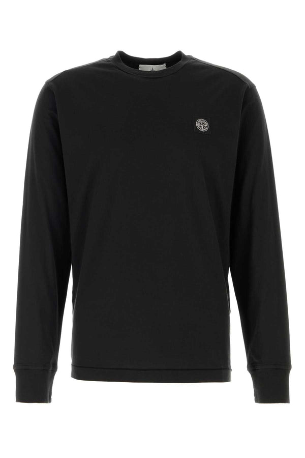 Stone Island 100% Cotton sweatshirt in black