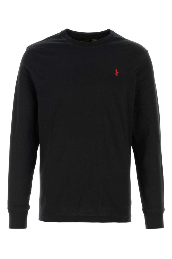 Polo Ralph Lauren Exterior: 100% Cotton long-sleeve t-shirt in black