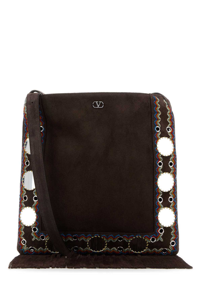 Brown Suede Nellcãte Crossbody Bag Multicolortestadimoro Borse A Tracolla