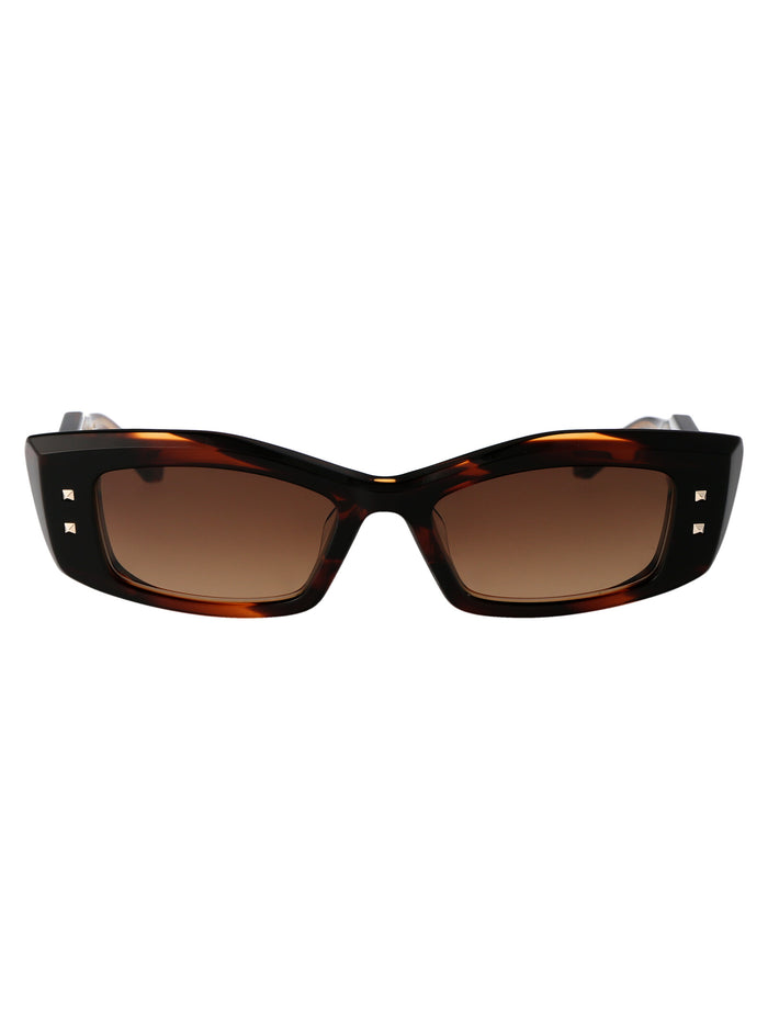 V - Quattro 109c Brn Gld Acetate Sunglasses