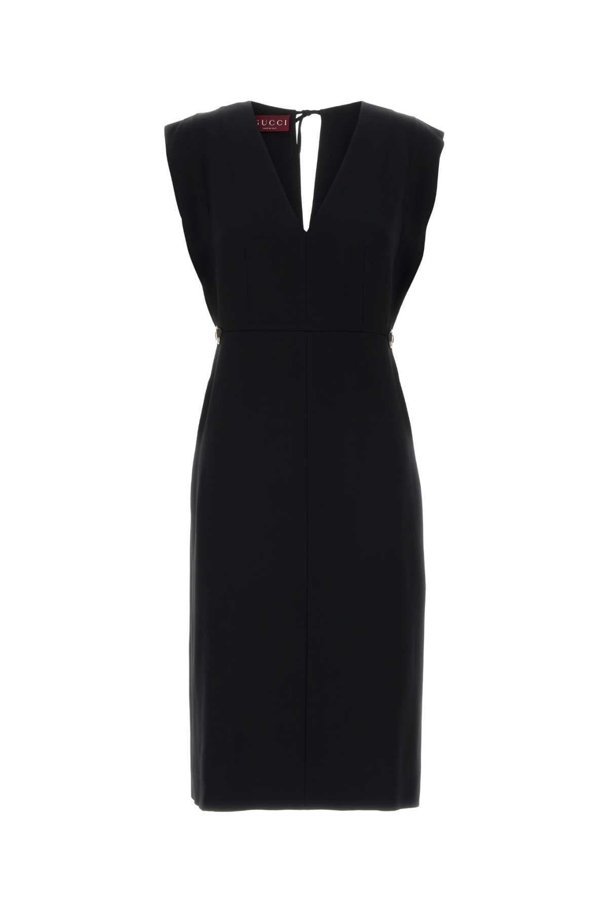 Black Crepe Dress Abiti
