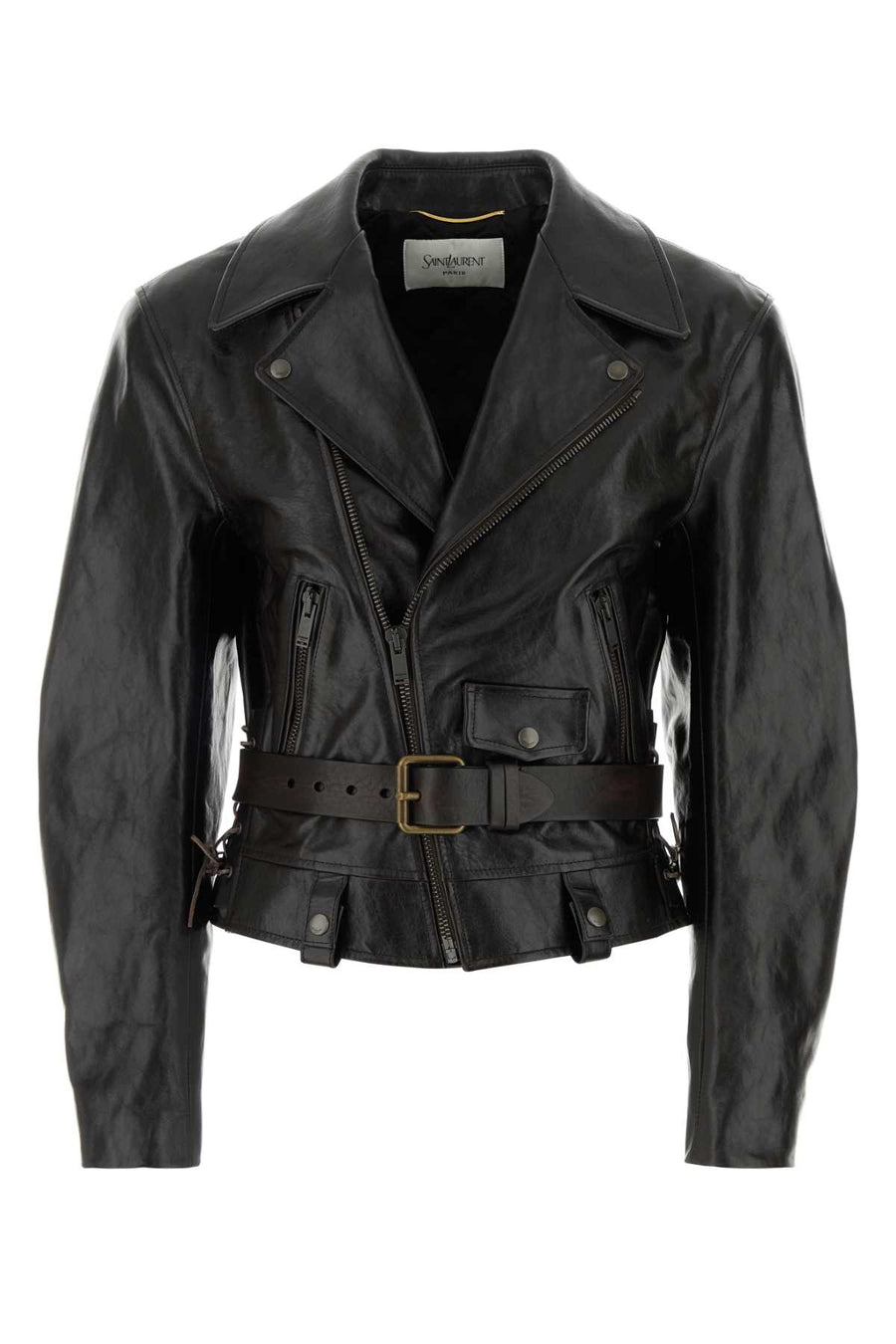 Saint Laurent Blouson Exterior: 100% Calf Lining: 62% Viscose 38% Cotton jacket in black