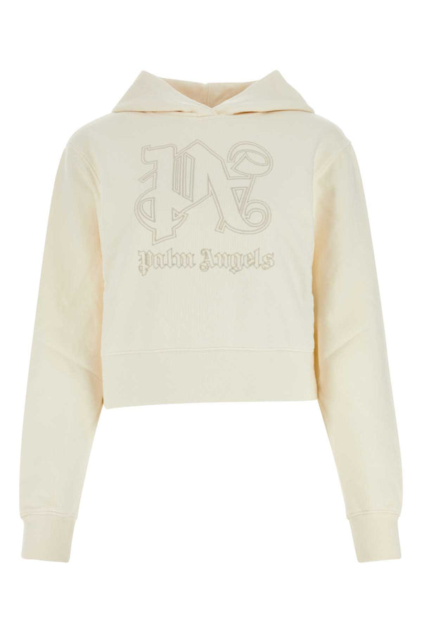 Palm Angels 100% Cotton hoodie in white