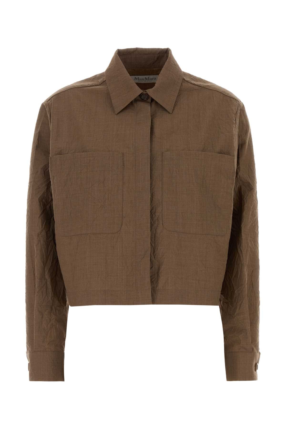 Biscuit Wool Ricordo Shirt Nocciola Exterior: Virgin Camicie