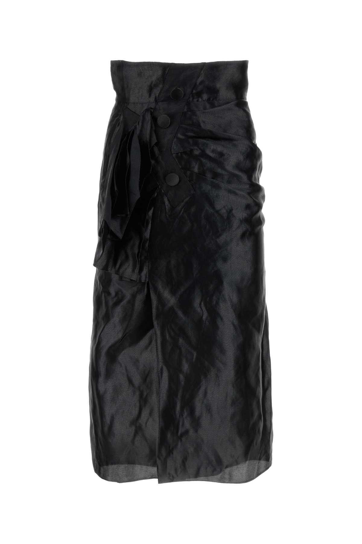 Black Jersey Skirt Gonne