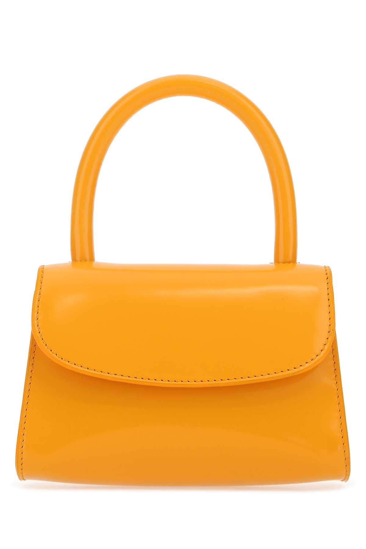 Orange Leather Mini Handbag Sunflower Borse A Mano
