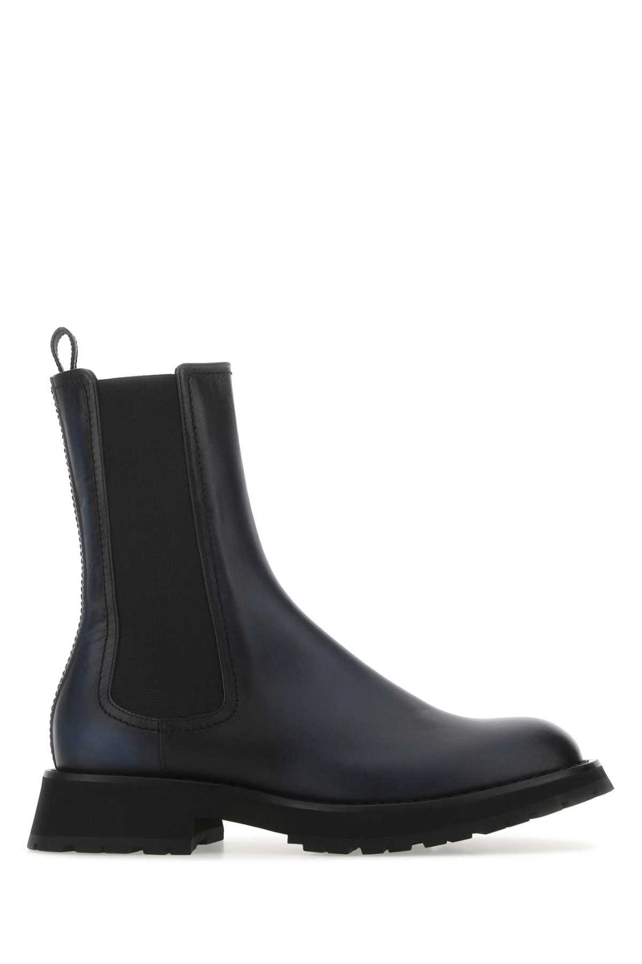 Alexander McQueen Exterior: 100% Calf boots in navy