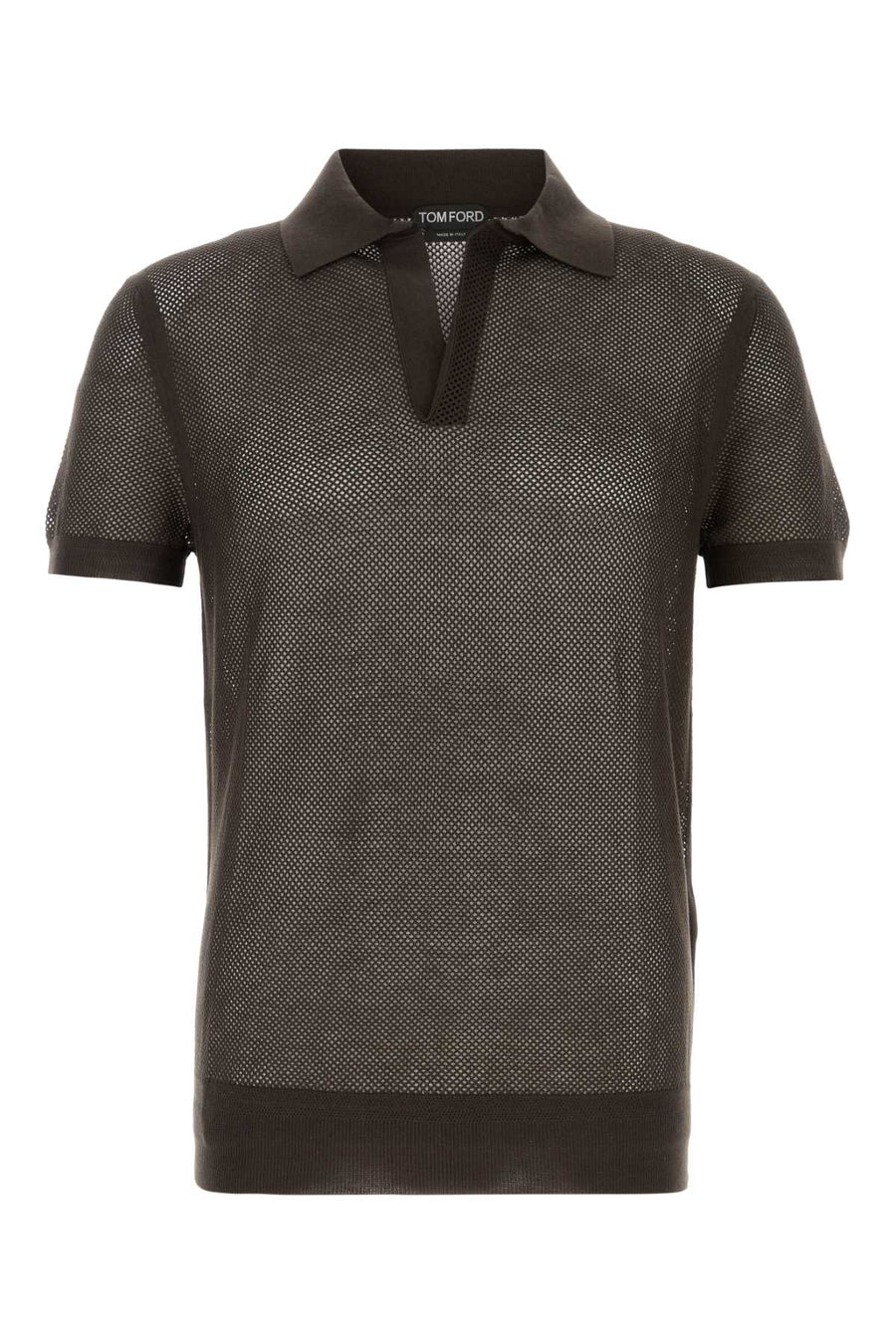 Tom Ford 50% Silk polo in brown