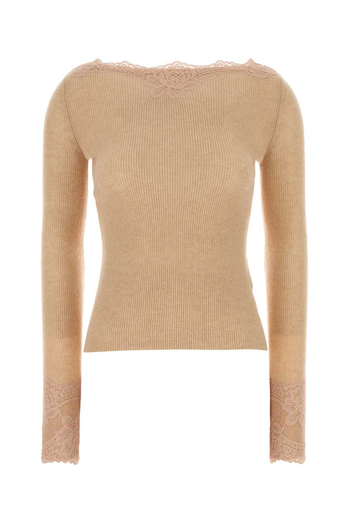 Skin Pink Cashmere T-Shirt Alabasterrosedust Exterior
