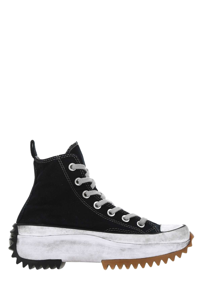 Black Canvas Run Star Hike Sneakers Blacksmokein