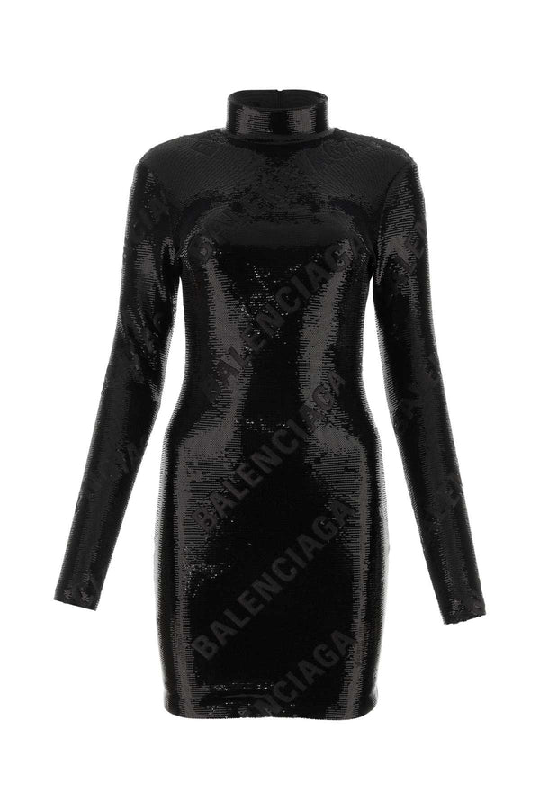 Balenciaga Exterior: 80% Nylon 20% Elastane; Lining: 80% Nylon 20% Elastane dress in black