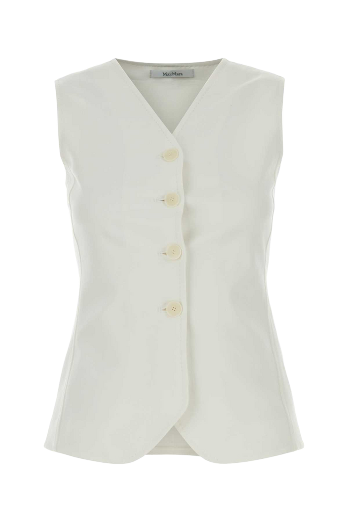 White Jersey Fornovo Vest Bianco Giacche E Gilet