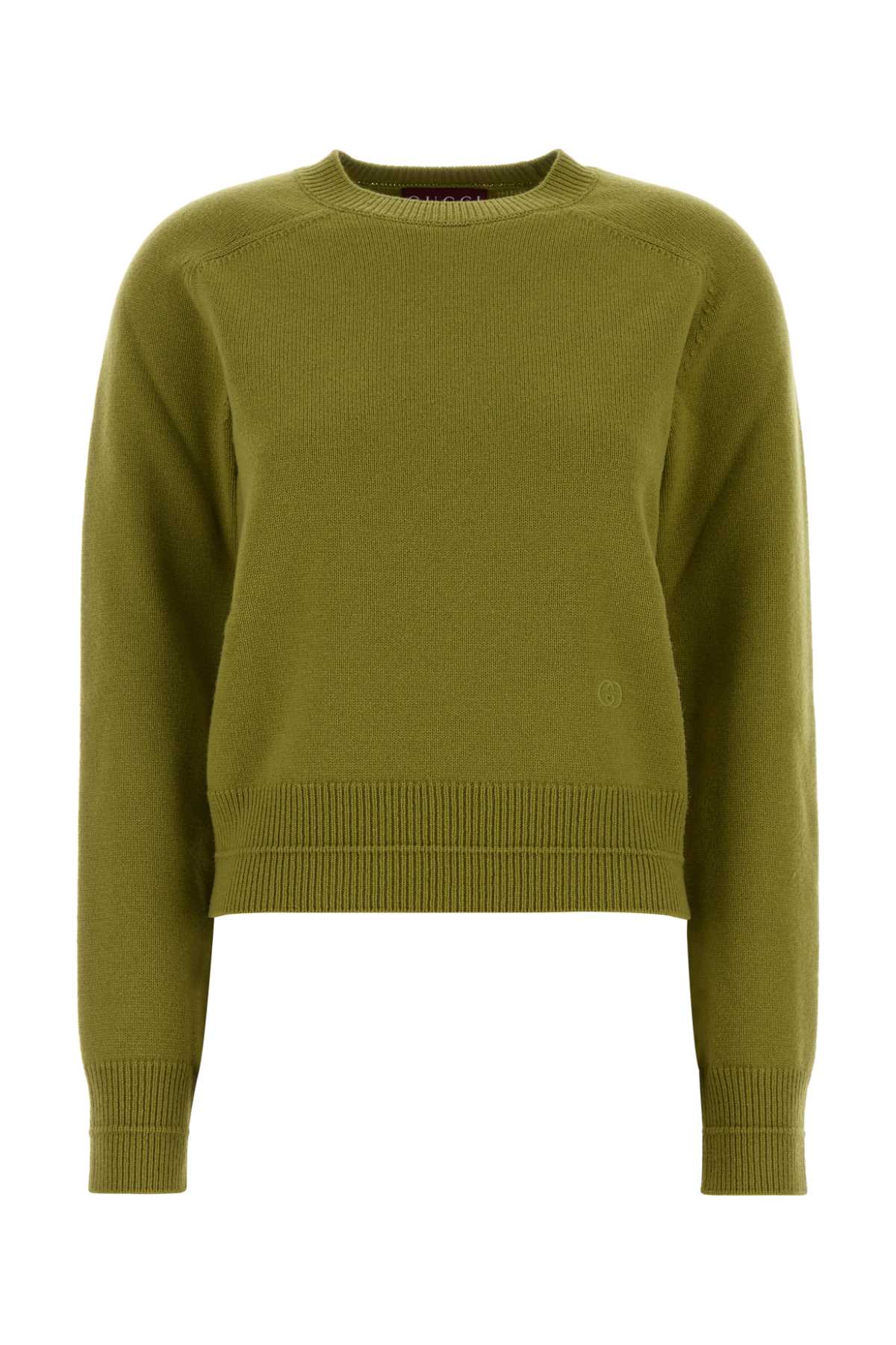 Pistachio Green Wool Blend Sweater Acidgreenmix Mix Maglieria