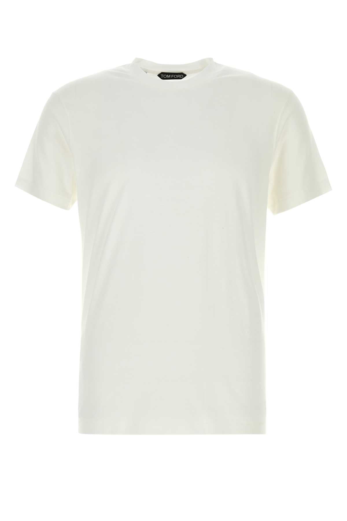 White Lyocell Cotton T-shirt