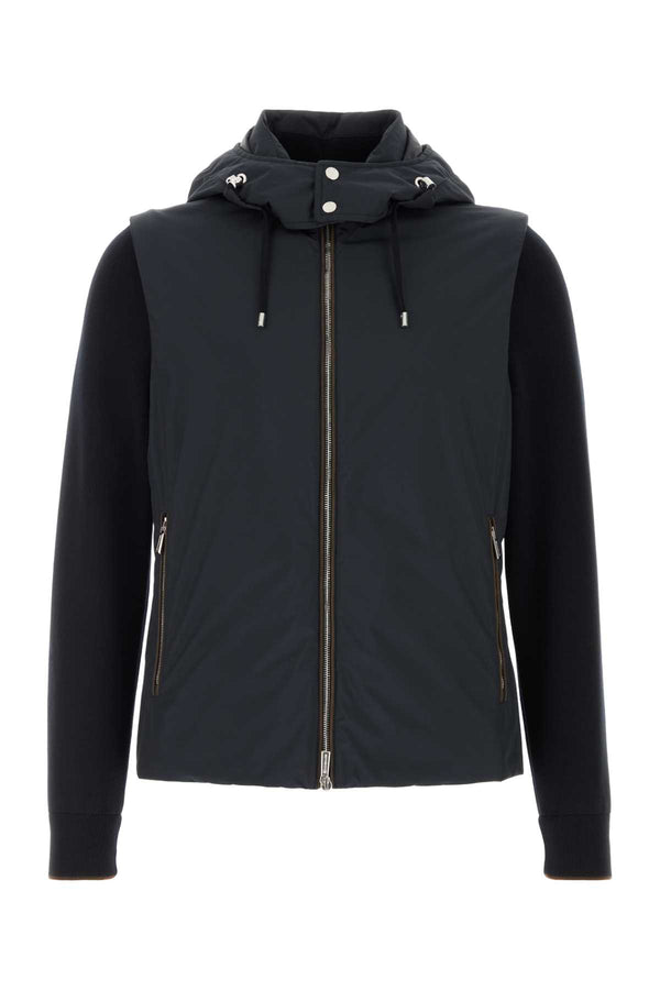 Moorer Materiale 100% Polyester down jacket in navy