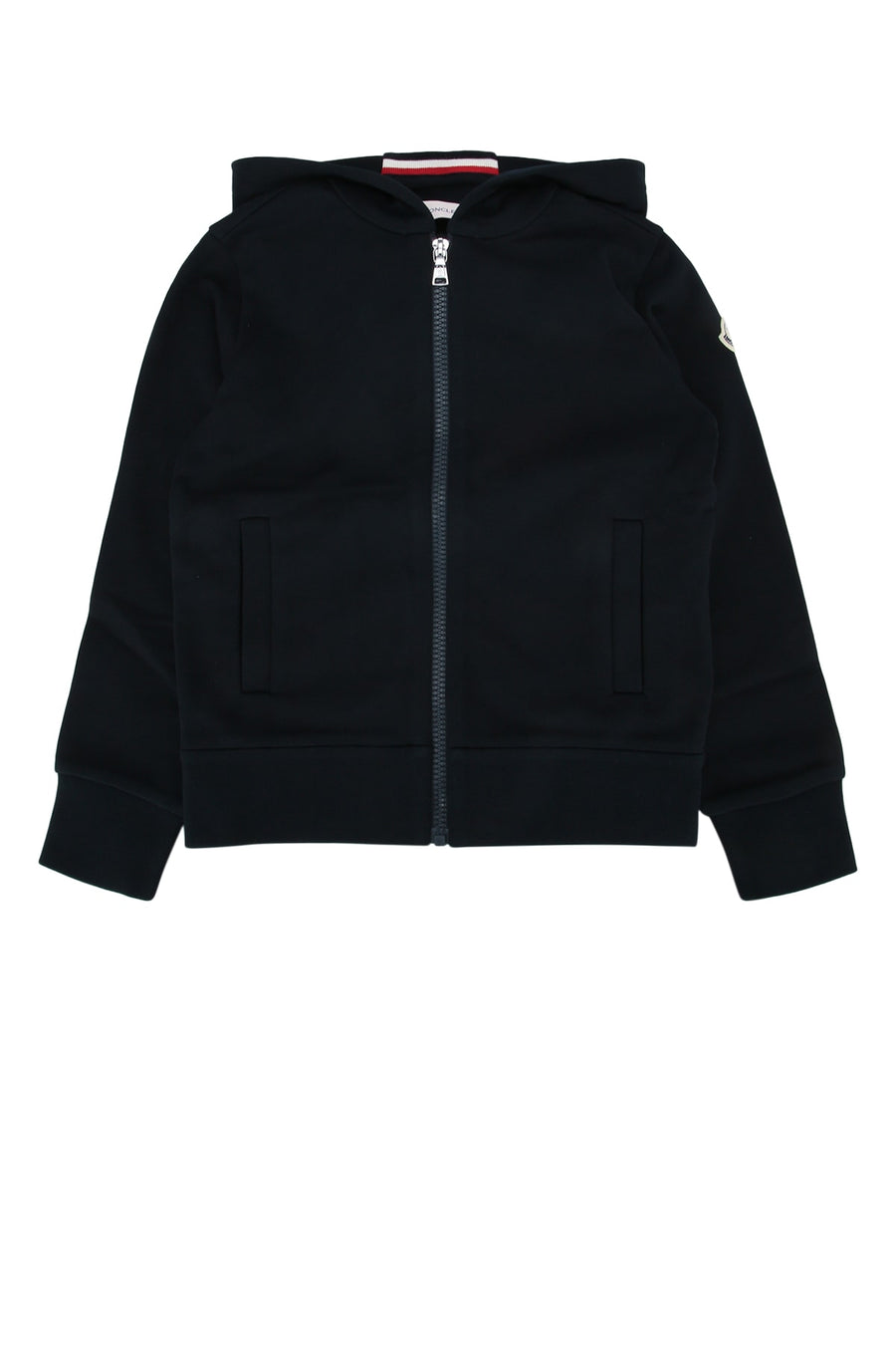 Moncler Jr Cardigan 95% Cotton cardigan in navy