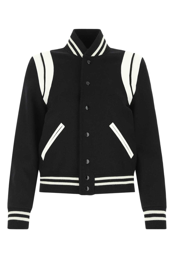 Saint Laurent Wool mix jacket in black