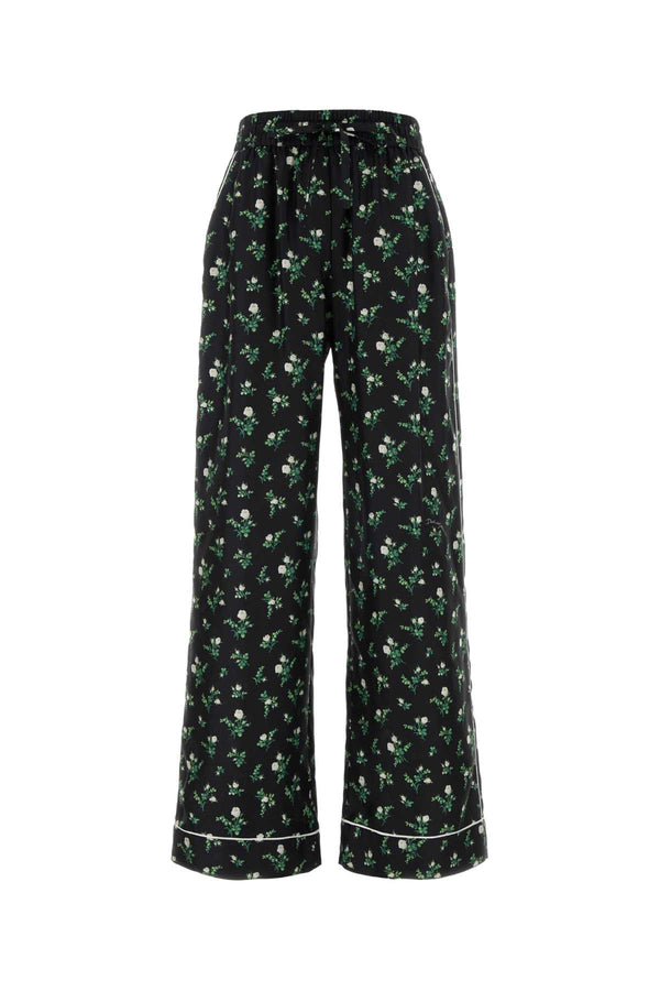 Dolce & Gabbana 100% Silk trousers in black
