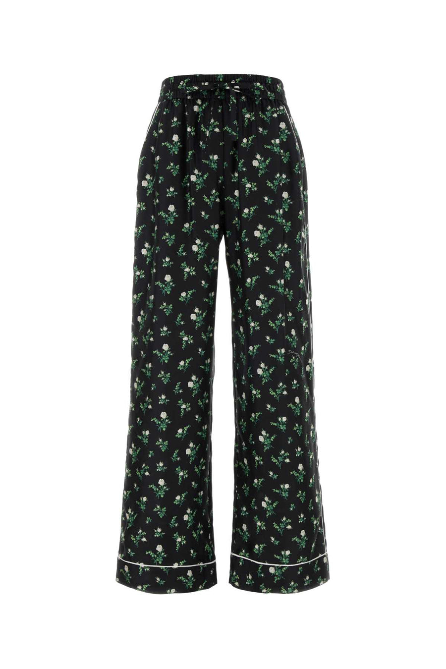 Dolce & Gabbana 100% Silk trousers in black