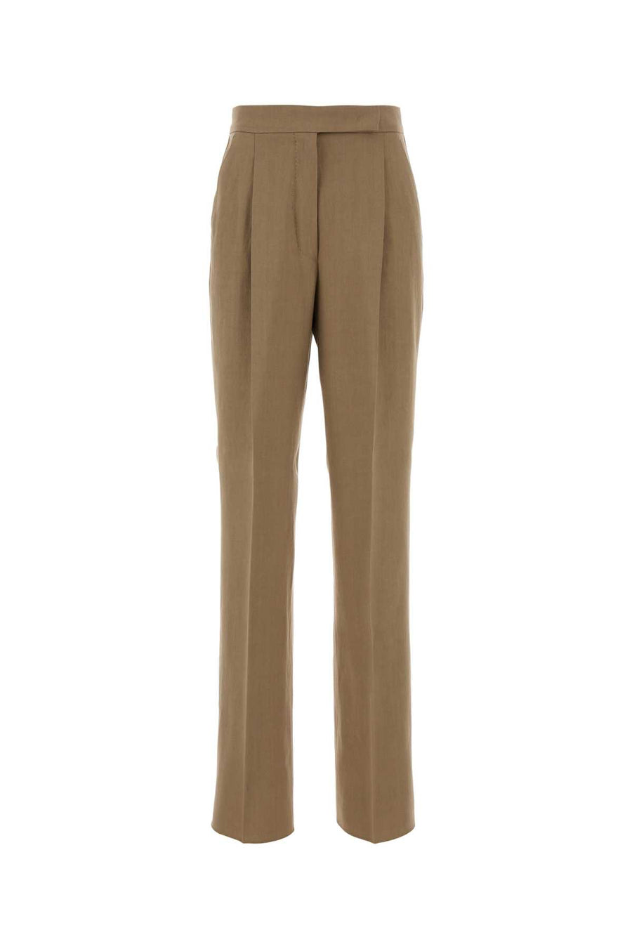 Max Mara 100% Hemp trousers in beige