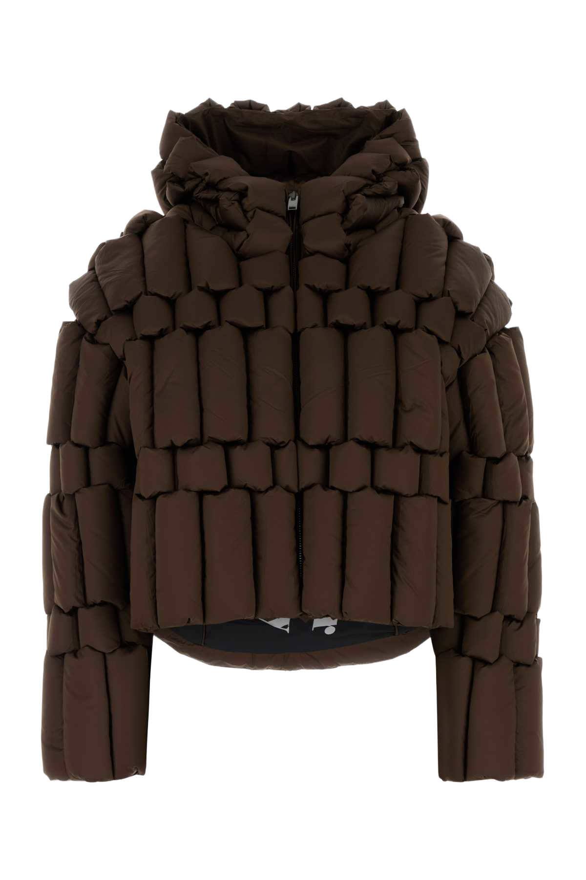Chocolate Polyester Down Jacket Piumini