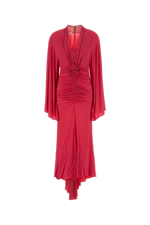 Blumarine Shiny 93% Viscose dress in red