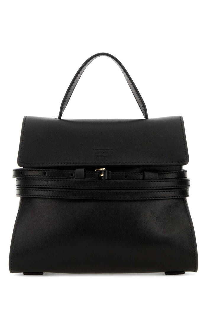 Black Nappa Leather Small Tie Me Handbag Nero Borse A Mano