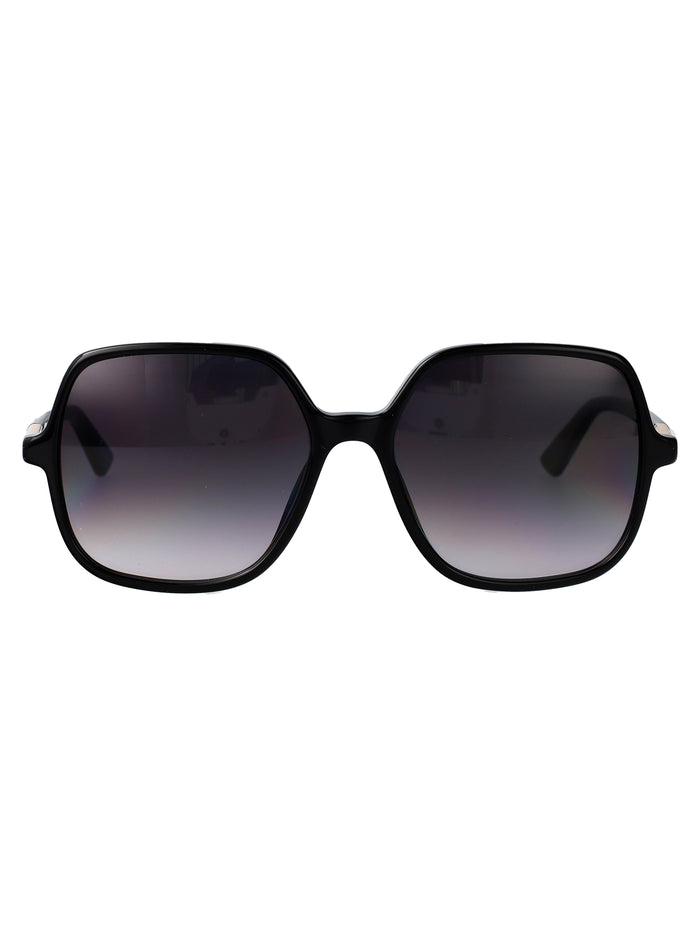 Ch0362s Black-black-grey Acetate Sunglasses